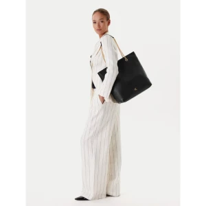 Torebka Calvin Klein Minimal Monogram Chain Tote LV04F3204G Czarny