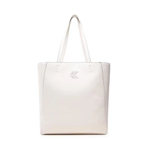 Torebka Calvin Klein Minimal Monogram Shopper32 K60K609292 Biały