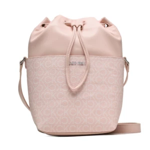 Torebka Calvin Klein Must Bucket Bag Sm Mono K60K609390 Różowy