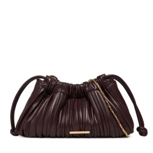 Torebka Calvin Klein Plisse Mini Drawstring Bag LV04F3077G Bordowy