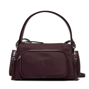 Torebka Calvin Klein Pocket Nylon Bag W/ Strap LV04F3132G Bordowy