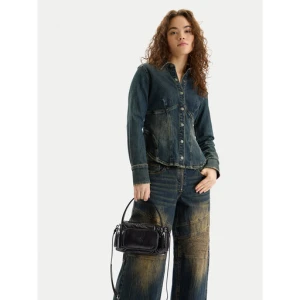 Torebka Calvin Klein Pocket Shiny Nylon Small Bag LV04F3405G Czarny