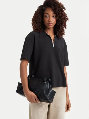 Torebka Calvin Klein Pockets Monologo Shoulder Bag LV04F3688G Czarny