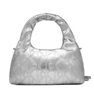 Torebka Calvin Klein Puffy Aop Mini Bag With Strap LV04F3444G Srebrny
