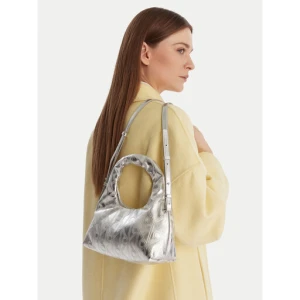 Torebka Calvin Klein Puffy Aop Mini Bag With Strap LV04F3444G Srebrny