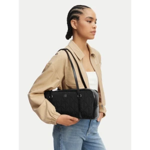 Torebka Calvin Klein Quilted Nylon 2X Strap Camerabag LV04F3651G Czarny