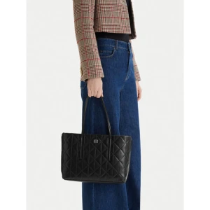 Torebka Calvin Klein Quilted Small Tote LV04F3325G Czarny