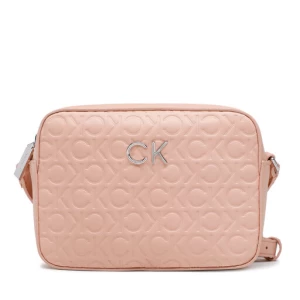 Torebka Calvin Klein Re-Lock Camera Bag Emb Mono K60K610199 Różowy