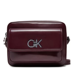 Torebka Calvin Klein Re-Lock Camera K60K612544 Bordowy