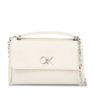 Torebka Calvin Klein Re-Lock Conv Shoulder Bag_Jcq K60K611755 Écru