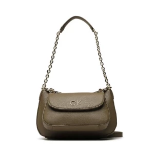 Torebka Calvin Klein Re-Lock Dbl Shoulder Bag K60K610183 Zielony