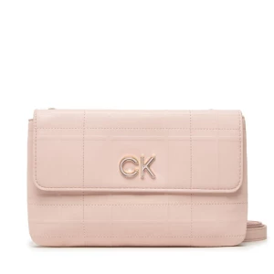 Torebka Calvin Klein Re-Lock Dbl Xbody W/Flap Quilt K60K609686 Różowy