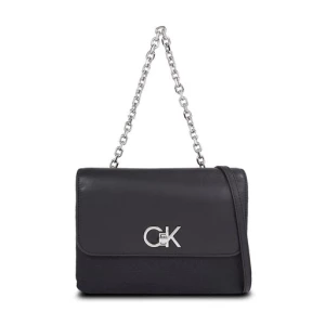 Torebka Calvin Klein Re-Lock Double Gusett Bag_Jcq K60K611877 Black Jacquard Mono 0GK