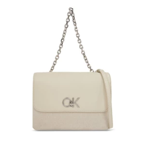 Torebka Calvin Klein Re-Lock Double Gusett Bag_Jcq K60K611877 Dk Ecru Jacquard Mono PC4