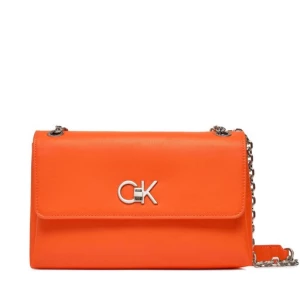 Torebka Calvin Klein Re-Lock Ew Conv Crossbody K60K611084 Pomarańczowy
