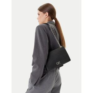 Torebka Calvin Klein Re-Lock Medium Chain LV04F3104G Czarny
