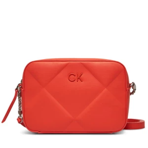 Torebka Calvin Klein Re-Lock Quilt Camera Bag K60K610767 Pomarańczowy