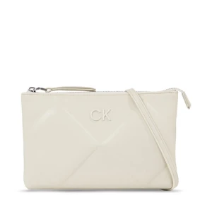 Torebka Calvin Klein Re-Lock Quilt Crossbody K60K611042 Biały