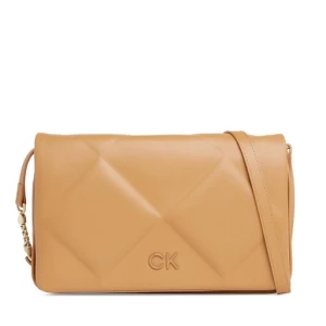 Torebka Calvin Klein Re-Lock Quilt Shoulder Bag K60K611021 Brązowy