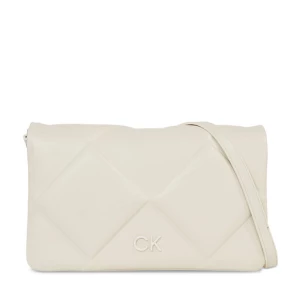 Torebka Calvin Klein Re-Lock Quilt Shoulder Bag K60K611021 Écru