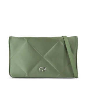 Torebka Calvin Klein Re-Lock Quilt Shoulder Bag-Satin K60K611300 Zielony