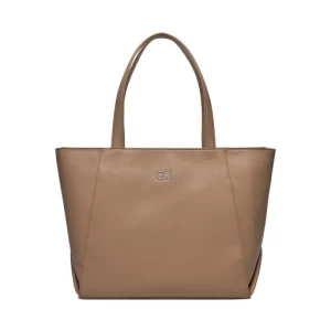 Torebka Calvin Klein Re-Lock Seasonal Shopper Lg K60K611334 Beżowy