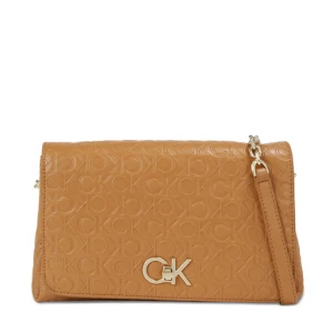 Torebka Calvin Klein Re-Lock Shoulder Bag Md - Emb K60K611061 Brązowy