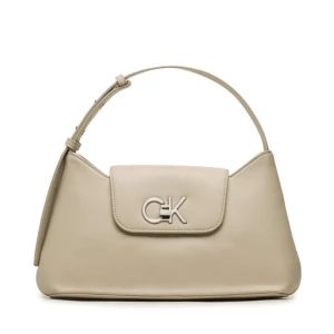 Torebka Calvin Klein Re-Lock Shoulder Bag Md K60K610769 Beżowy