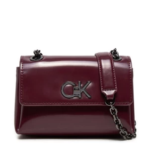 Torebka Calvin Klein Re-Lock Sm Shoulder K60K612558 Bordowy