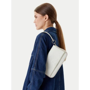 Torebka Calvin Klein Sculpted Flap Shoulder Pouch LV04K3148G Biały