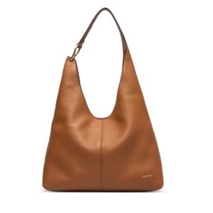 Torebka Calvin Klein Slouchy Leather Md Shoulder Bag LV04F3543G Zielony