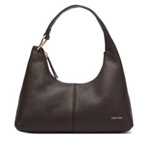 Torebka Calvin Klein Slouchy Leather Shoulder Bag LV04F3657G Brązowy