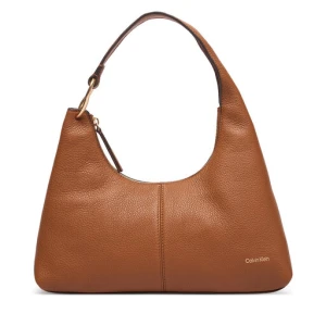 Torebka Calvin Klein Slouchy Leather Shoulder Bag LV04F3657G Zielony