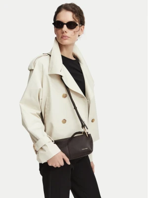Torebka Calvin Klein Slouchy Leather Small Conv Bag LV04F3659G Brązowy