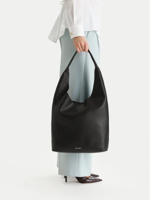 Torebka Calvin Klein Slouchy Pebble Medium Bag LV04F3596G Czarny
