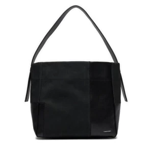 Torebka Calvin Klein Texture Block Medium Shopper K60K611658 Czarny