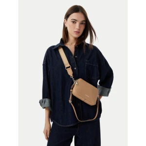 Torebka Calvin Klein Webbing 2X Strap Camera Bag LV04F3656G Beżowy