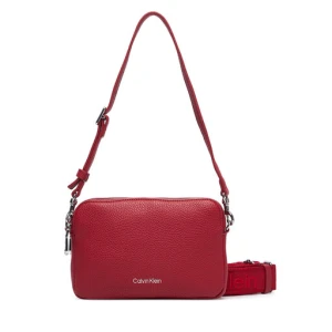 Torebka Calvin Klein Webbing 2X Strap Camera Bag LV04F3656G Czerwony
