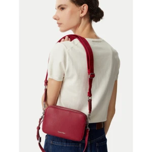 Torebka Calvin Klein Webbing 2X Strap Camera Bag LV04F3656G Czerwony