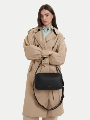 Torebka Calvin Klein Webbing 2X Strap Lg Camera Bag LV04F3642G Czarny