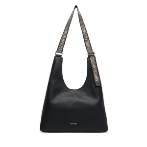 Torebka Calvin Klein Webbing Adj Strap Large Shoulder LV04F3643G Czarny