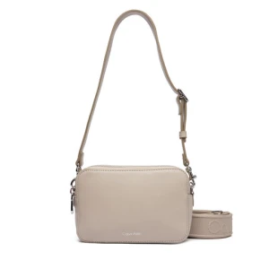 Torebka Calvin Klein Webbing Double Strap Camera Bag LV04F3165G Beżowy