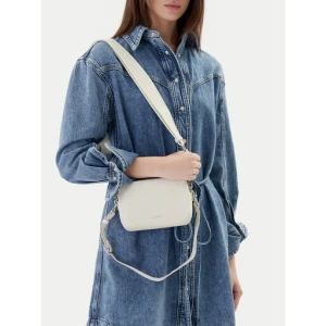 Torebka Calvin Klein Webbing Double Strap Camera Bag LV04F3165G Biały