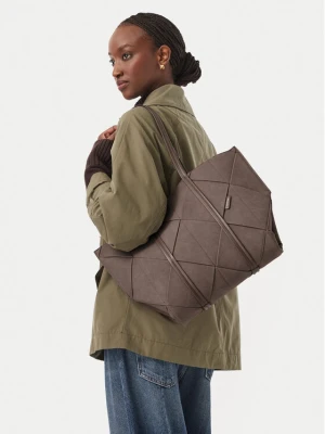 Torebka Calvin Klein Woven Sueded Carryall LV04F3695G Brązowy