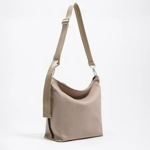 Torebka Carlino duża nylon szaro-brązowa BIMBA Y LOLA