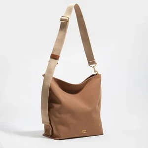 Torebka Carlino średniej wielkości gabardyna cynamonowa BIMBA Y LOLA