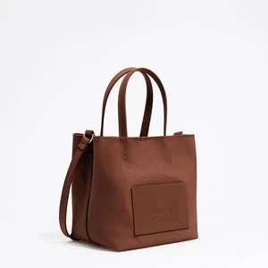 Torebka Chihuahua mała nylon brązowa BIMBA Y LOLA
