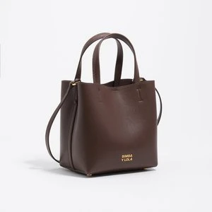 Torebka Chihuahua średnia skóra czekoladowa BIMBA Y LOLA