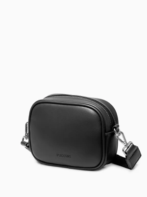 Torebka damska crossbody mała czarna Puccini