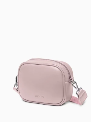 Torebka damska crossbody mała różowa Puccini